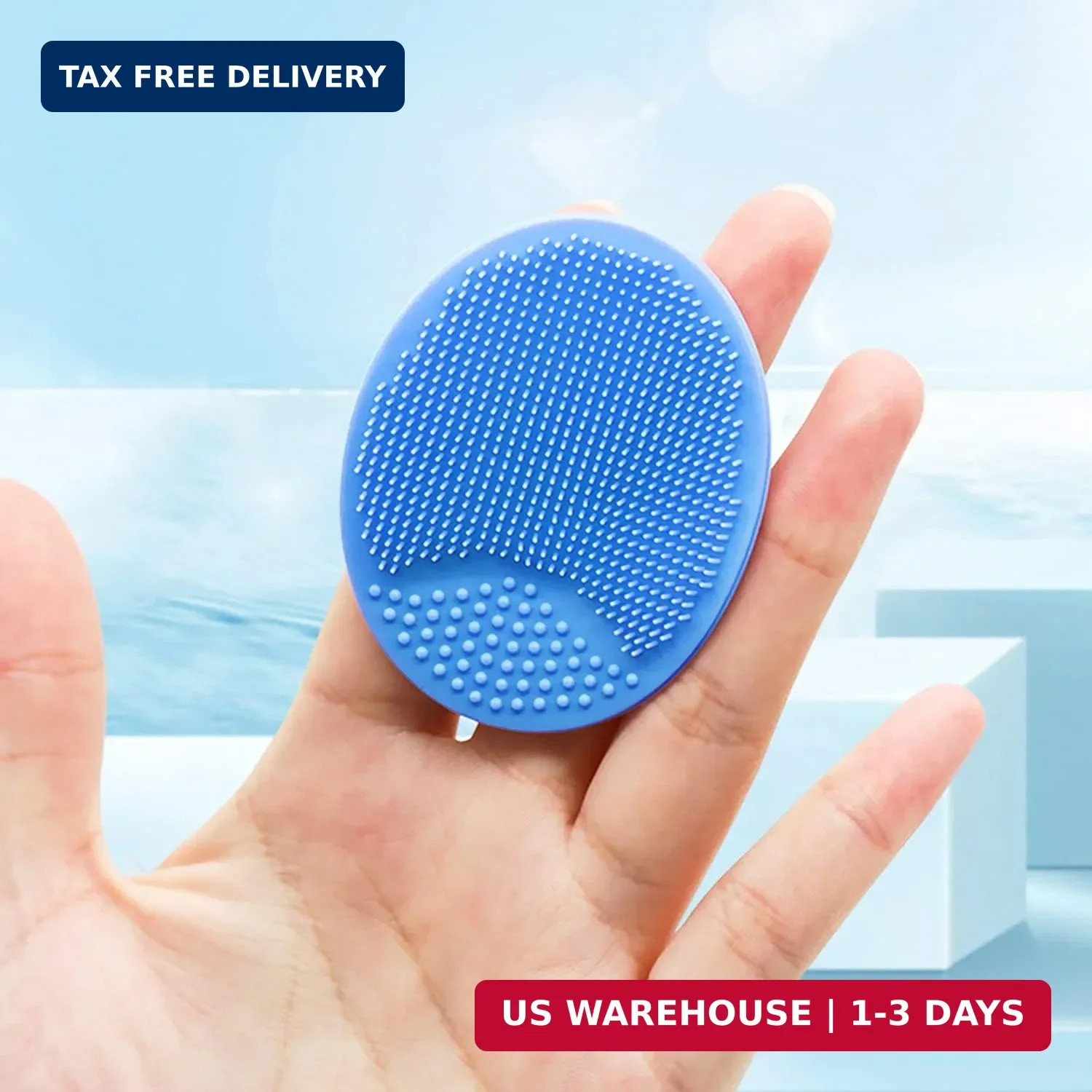 Silicone Facial Cleansing Brush – 4 Pack Face Scrubber & 1 Count (Pack of 4)