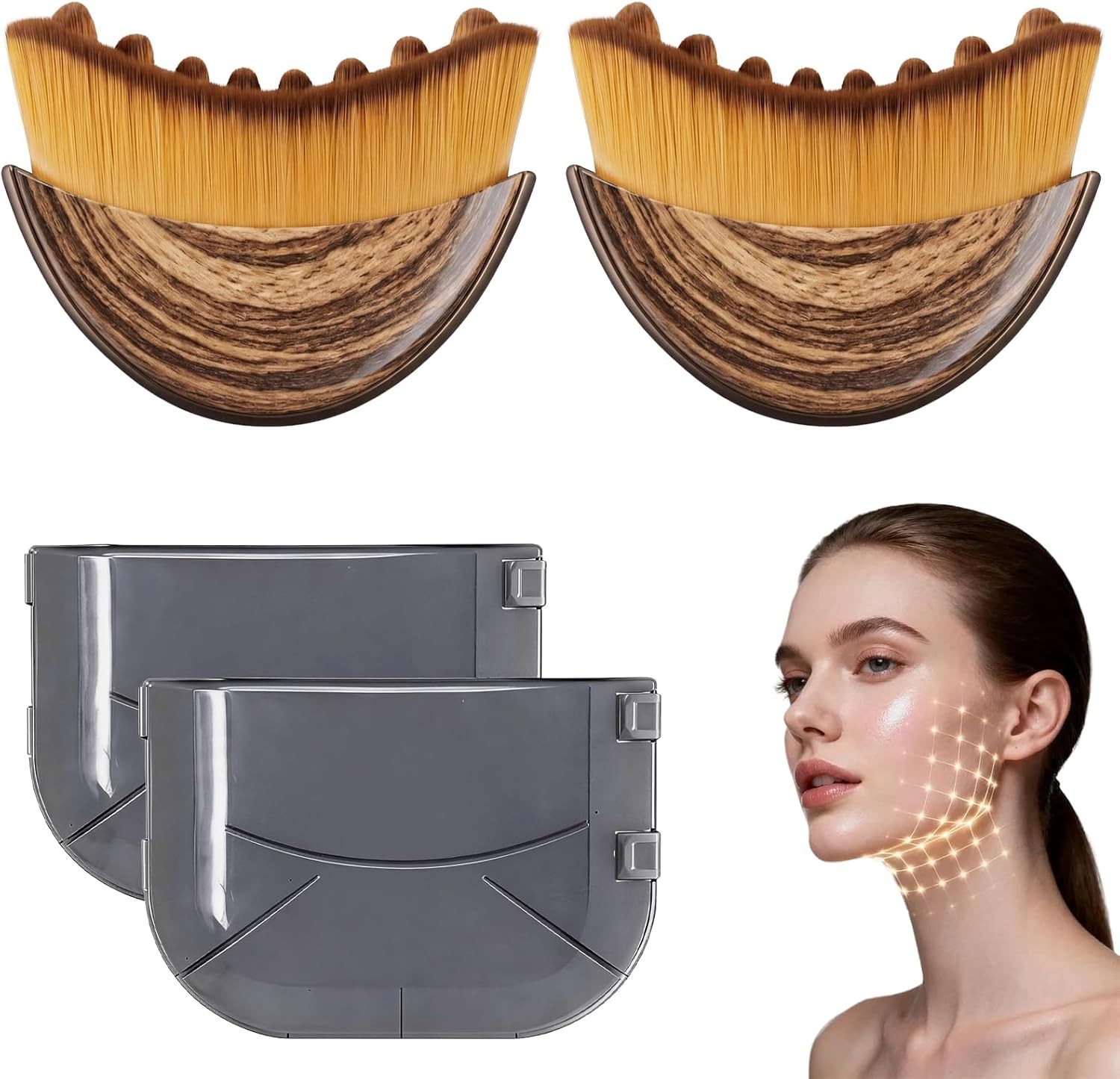 New Lymphatic Contour Face Massager Brush Massager by Glowiex