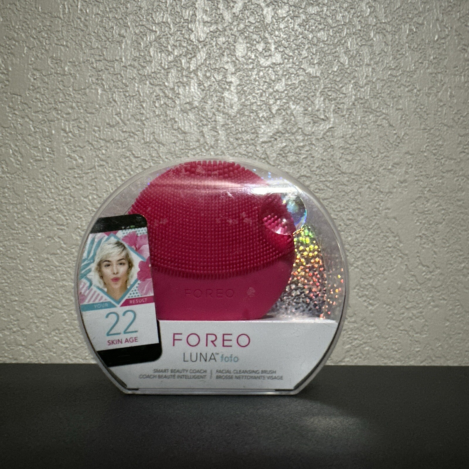 foreo LUNA fofo Smart facial Cleansing Brush Fuchsia – NEW/SEALED