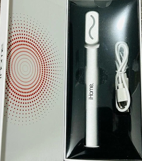 iHome Vibrating Facial Wand with Red Light LED Technology NEW IN SEALED BOX