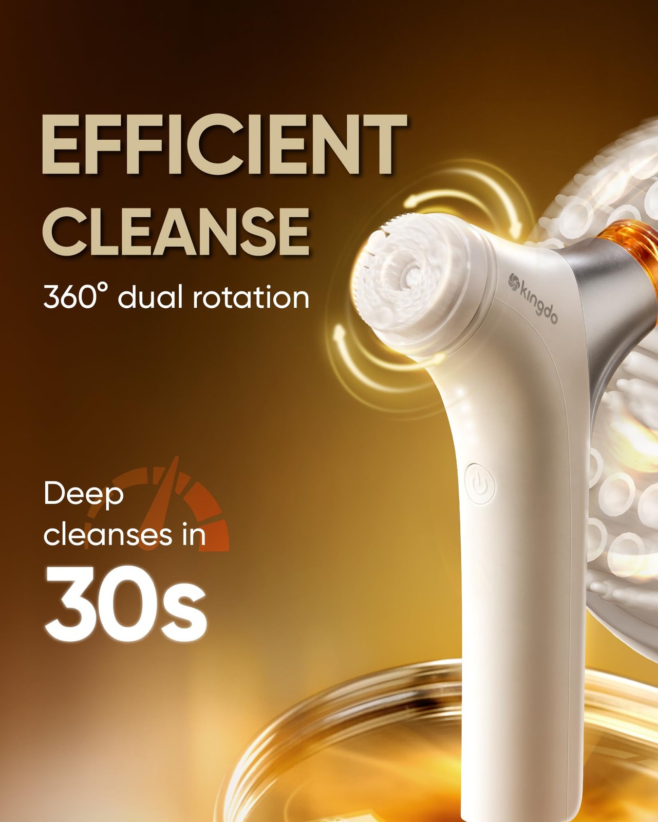2-in-1 Scrubber & Makeup Device, Automatic Foaming Cleansing Brush Exfoliator…