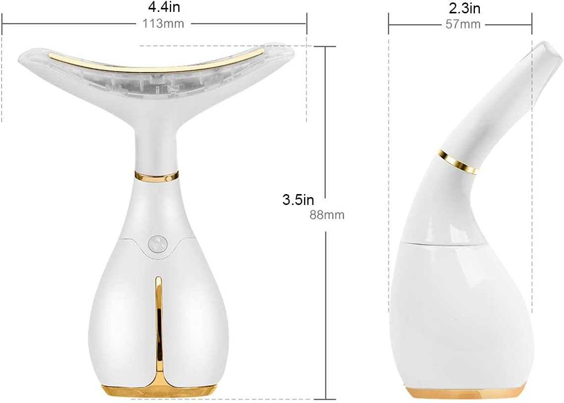 Red Light Facial Massager, Skin Care Tools for Face & Neck Beauty Device, 3 in 1