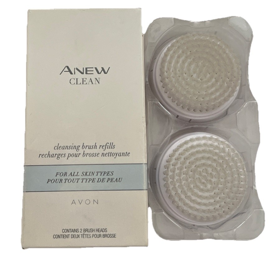 1- Avon Anew Clean Cleansing Brush Refills (2 Brush Refills) New/SEE ALL PHOTOS