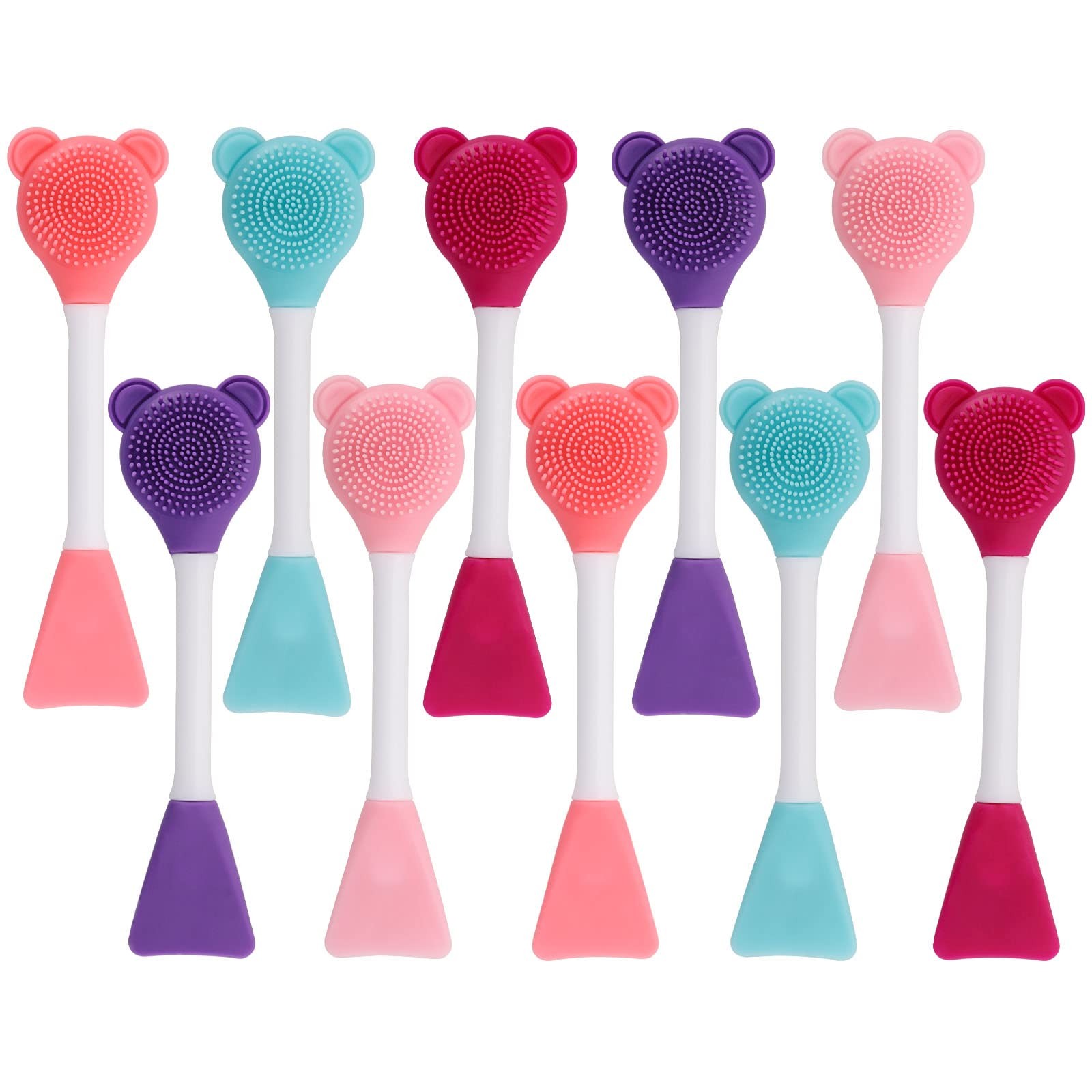 Tbestmax Manual Facial Brush Skin Cleansing Cleaner, Silicone Multi-colored