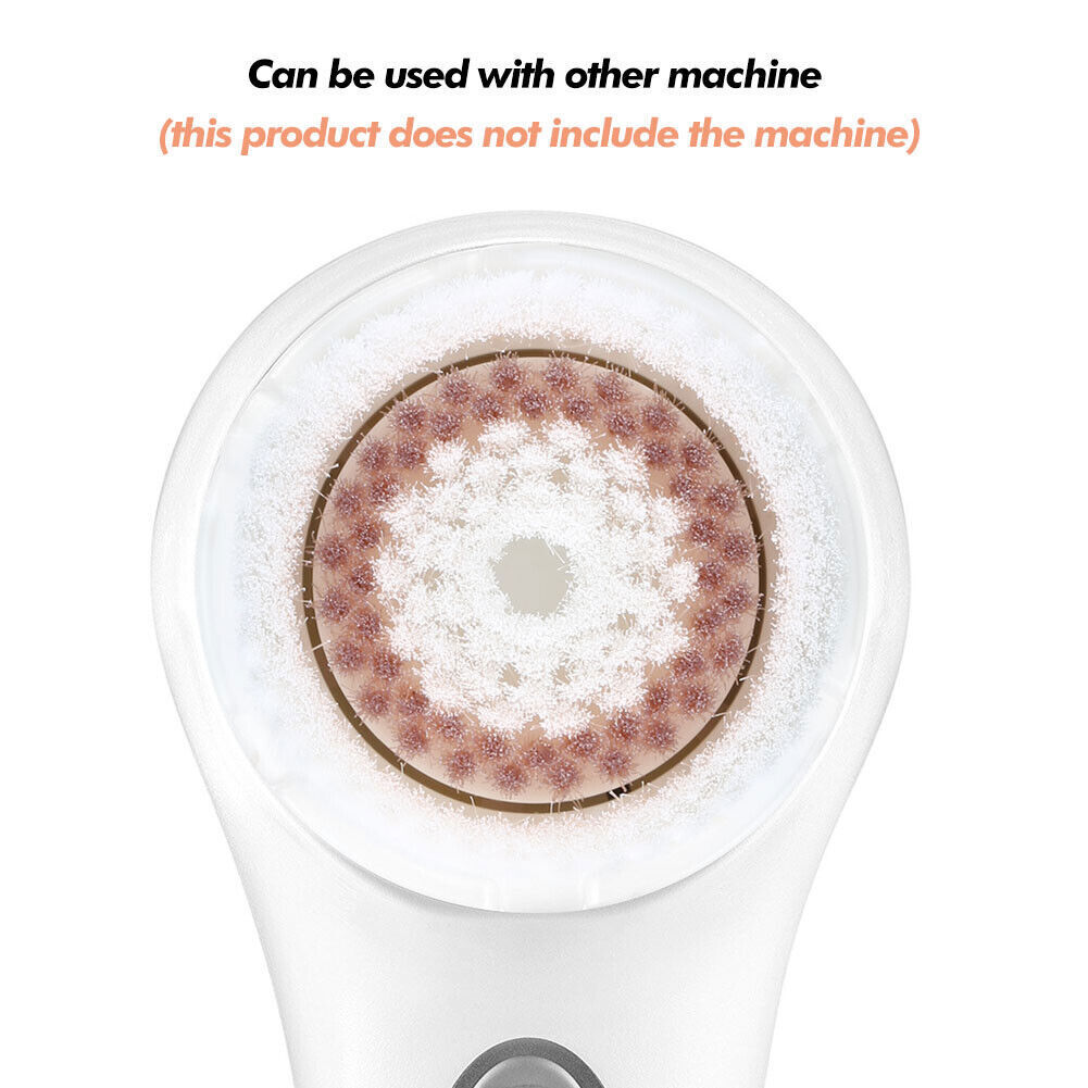 2 Deep Pore AND 2 Radiance Brush Head Replacements Fits Clarisonic MIA 1,2,3,PRO