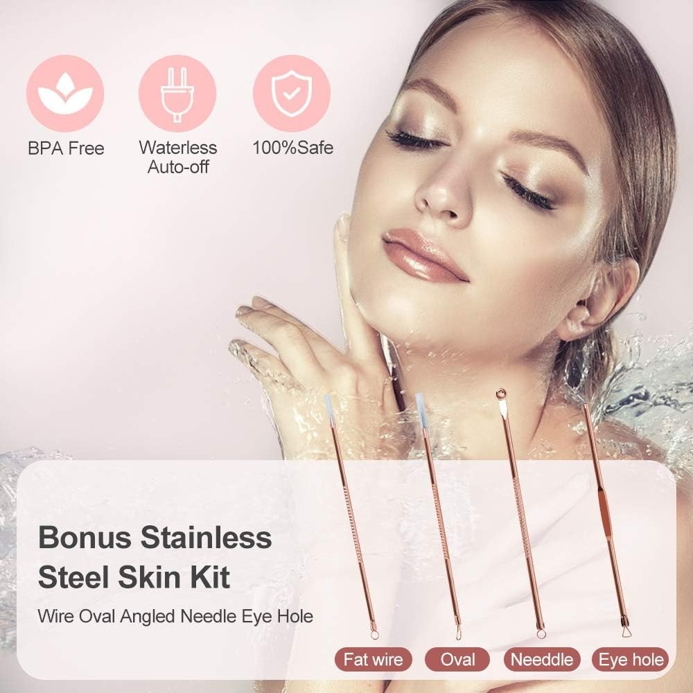 Portable Nano Ionic Facial Steamer, Skin Kit Included