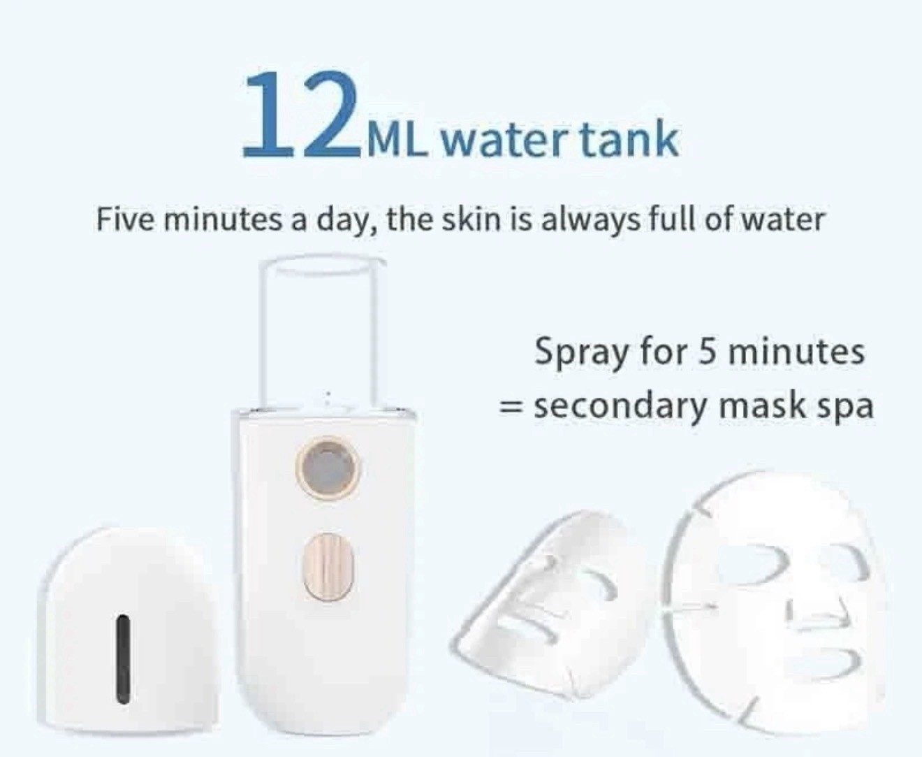 USB Portable Nano Spa Facial Sprayer USB Facial Steamer – A0075