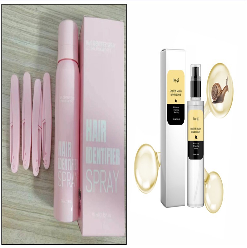 Hair Identification Spray Set, Face Shaving Moisturizing Grooming Kit