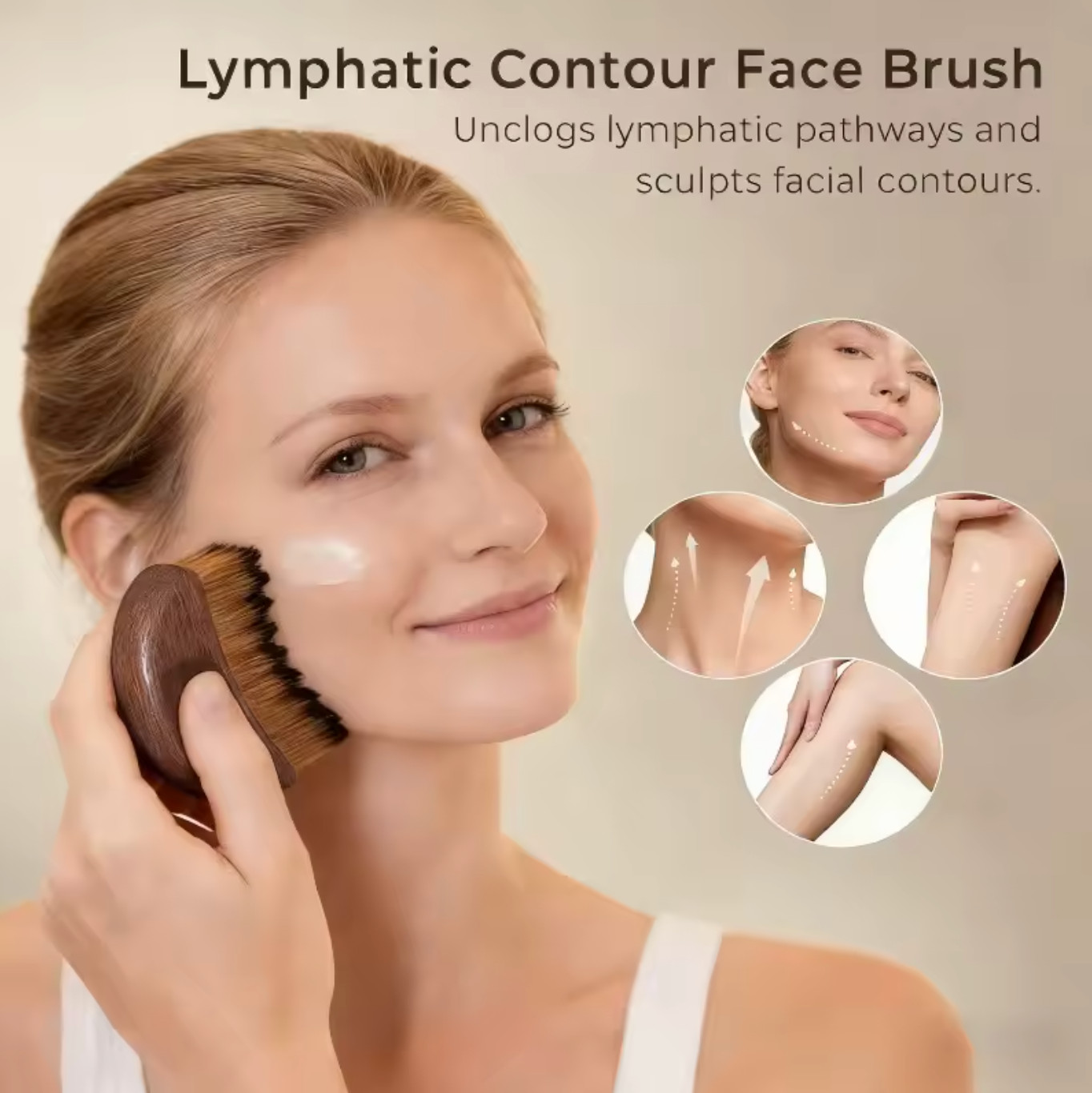 Lymphatic Drainage Face slimming and Body Sculpting Brush
