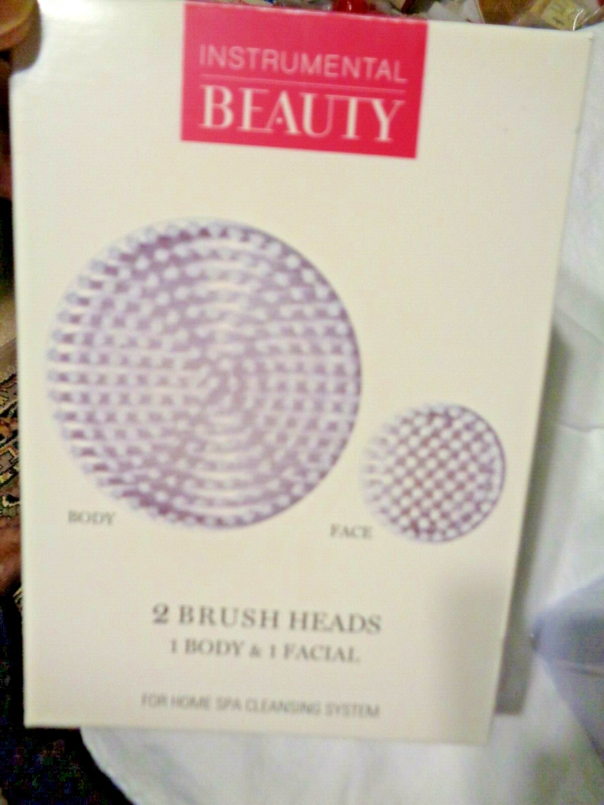 Instrumental Beauty 2 Brush Heads 1 Body 1 Facial for Home SPA Cleansing System