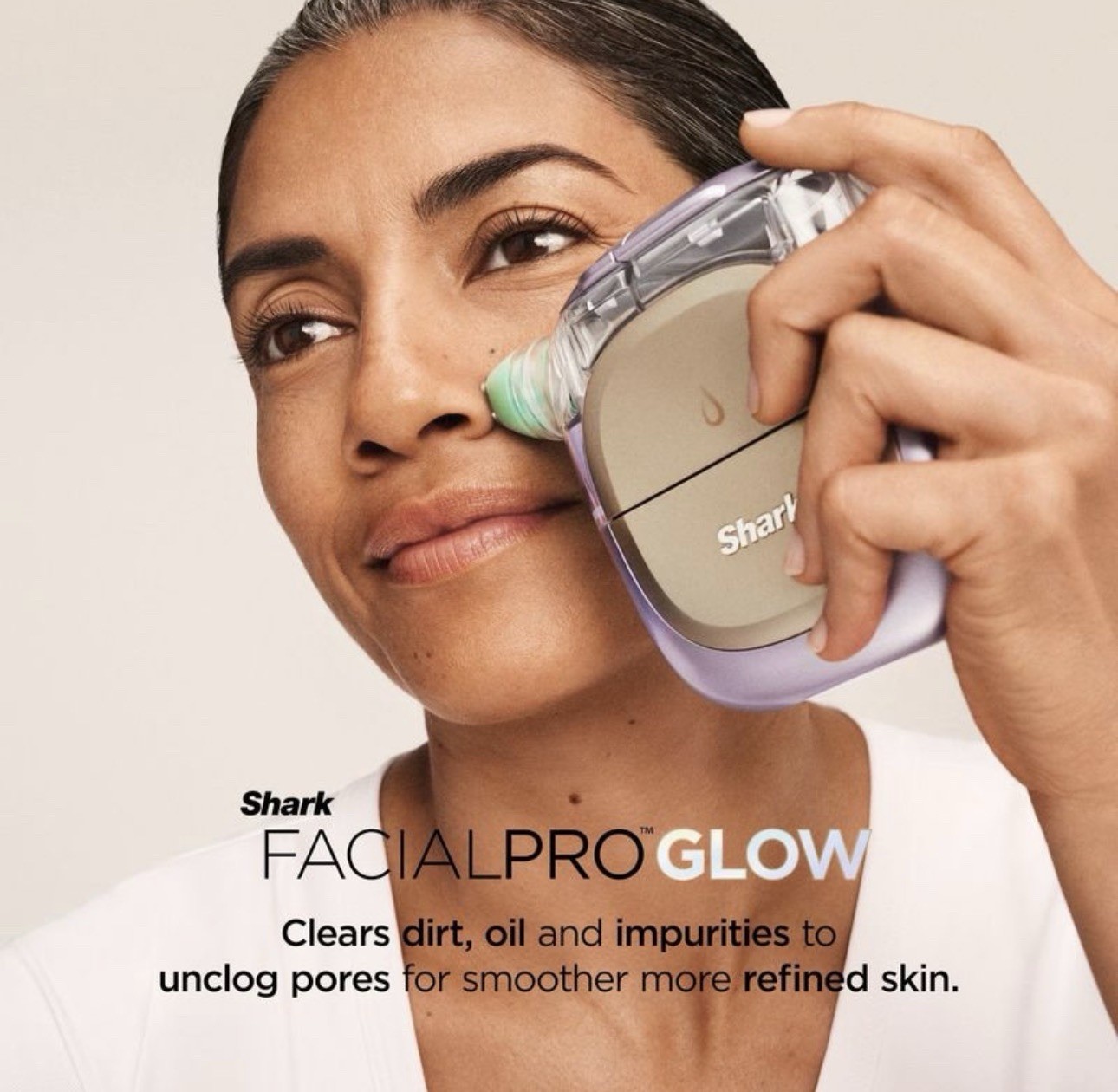 Shark FacialPro Glow at-Home Hydro-Powered Facial System with DePuffi Hot & Cold
