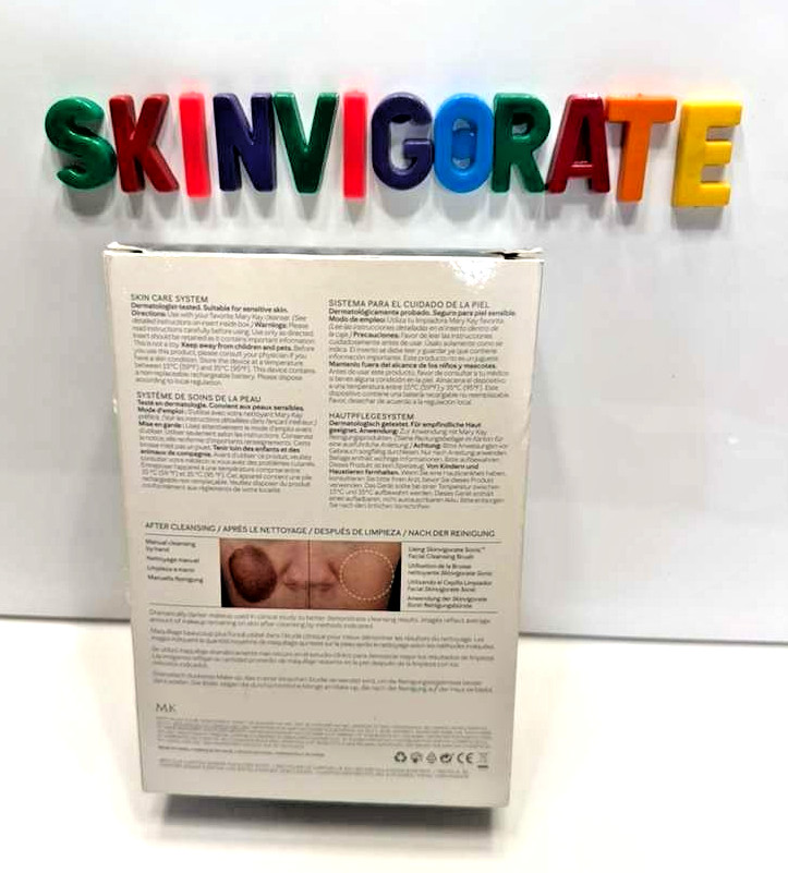 MARY KAY SKINVIGORATE SONIC SKIN CARE SYSTEM 1 BRUSH HEAD UNIVERSAL USB CORD NEW