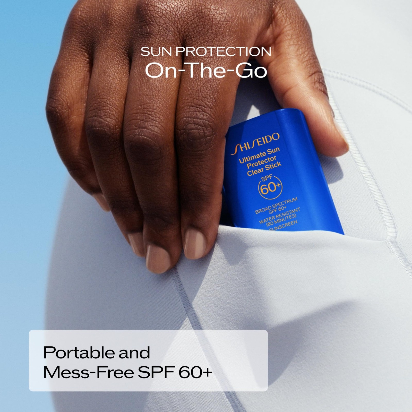Shiseido Ultimate Sun Protector Clear Stick SPF 60+ – 0.71 Ounce (Pack of 1)
