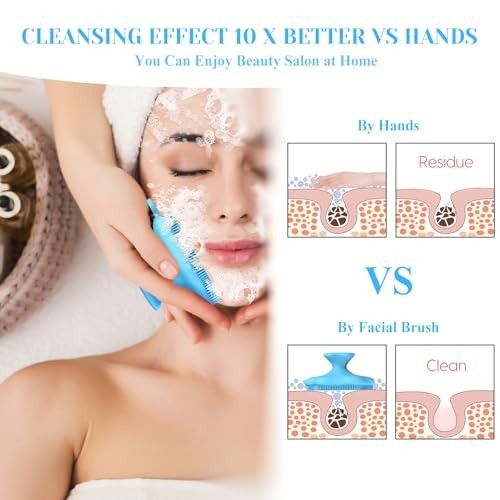 Manual Facial Cleansing Brush Silicone Face Scrubber Exfoliating Blackhead Pore