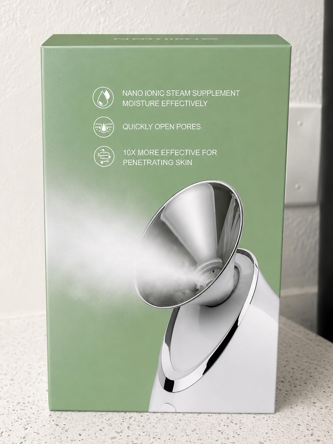 facial steamer -EZBASICSA IONIC FACE W/5-PIECE stainless steel skin kit included