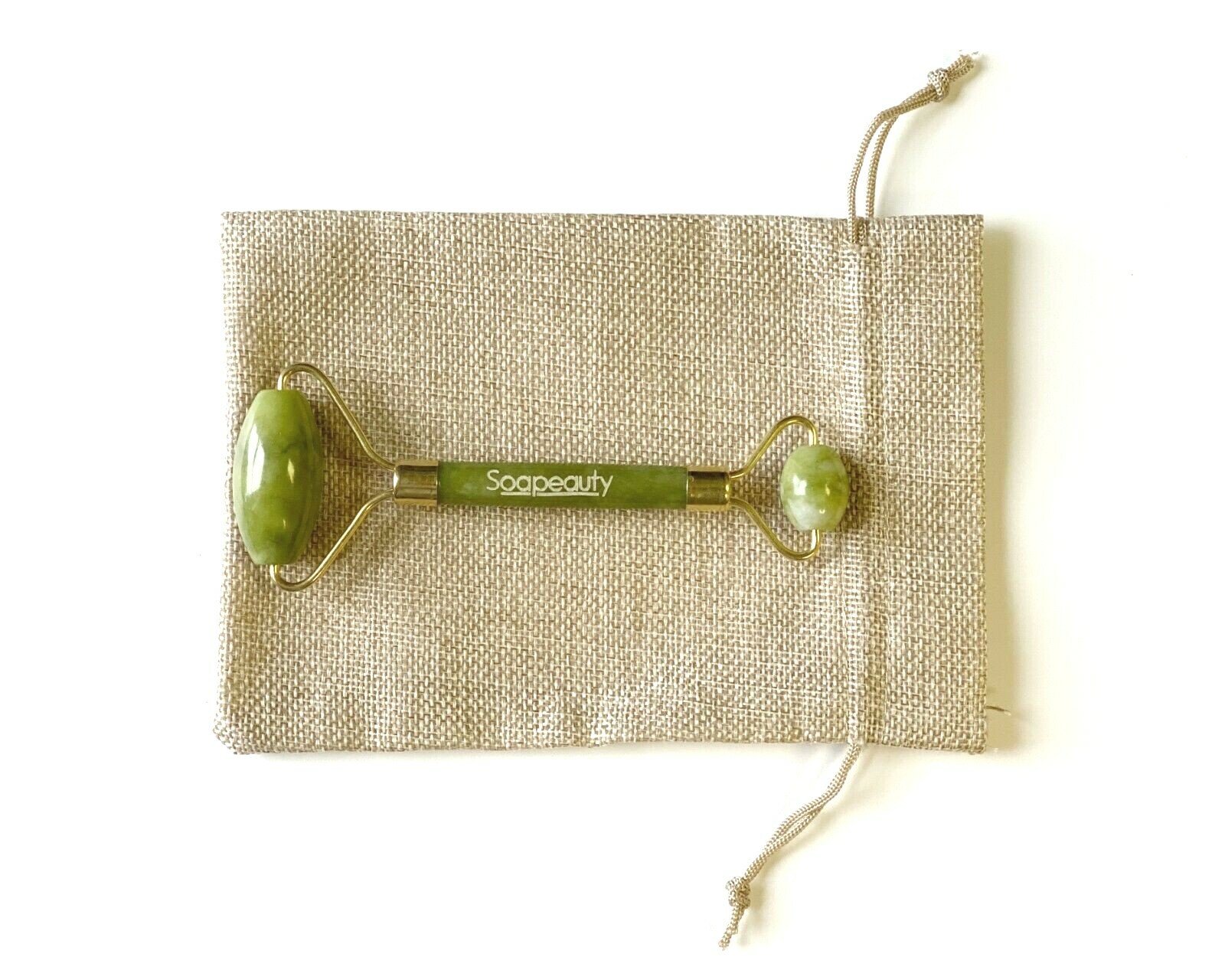 Jade Facial Roller Dual Action Face Massager 100% Natural Jade Stone