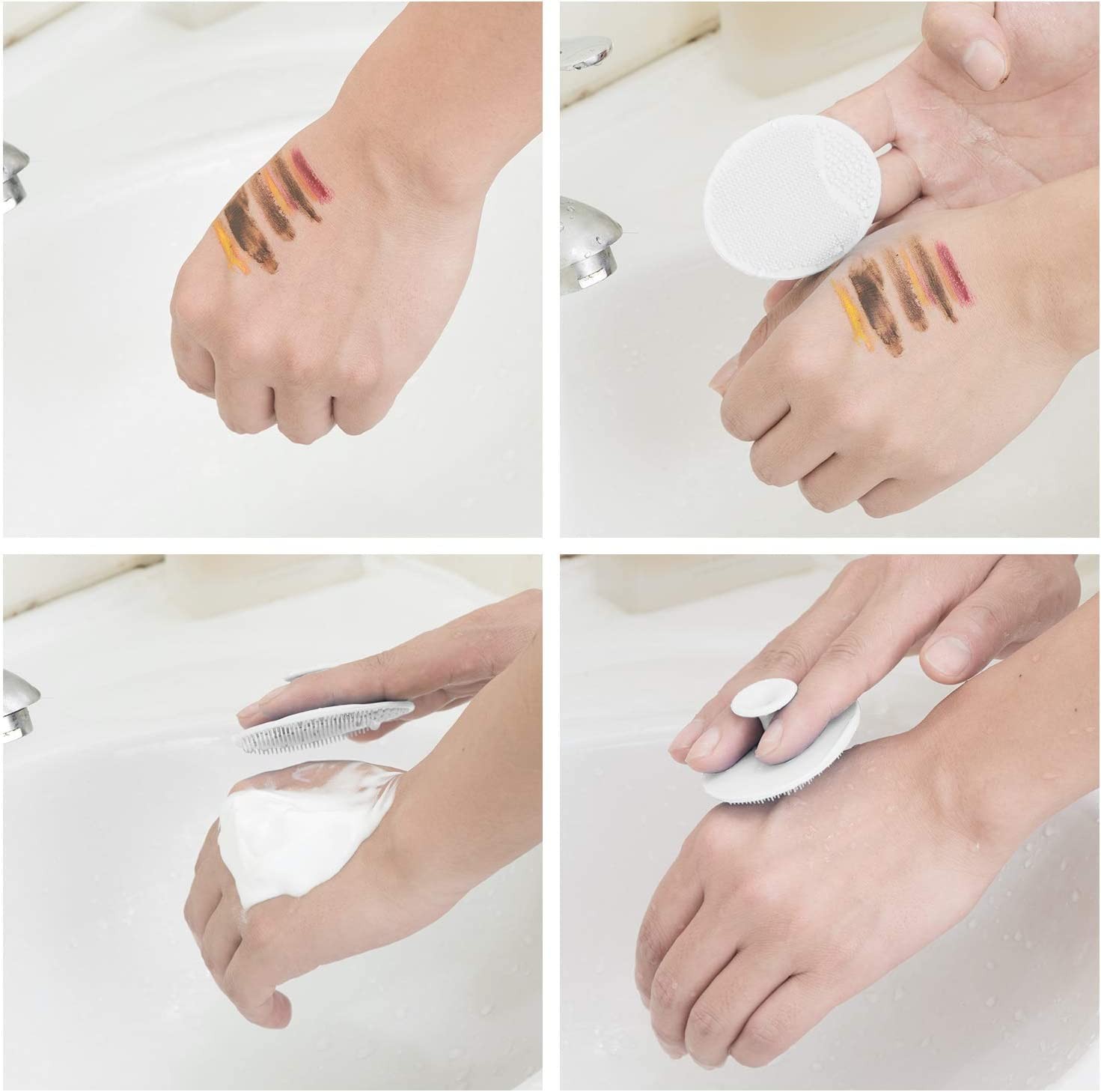 Silicone Face Scrubber Exfoliator Facial Cleansing Pads Precision Pore Cleansing