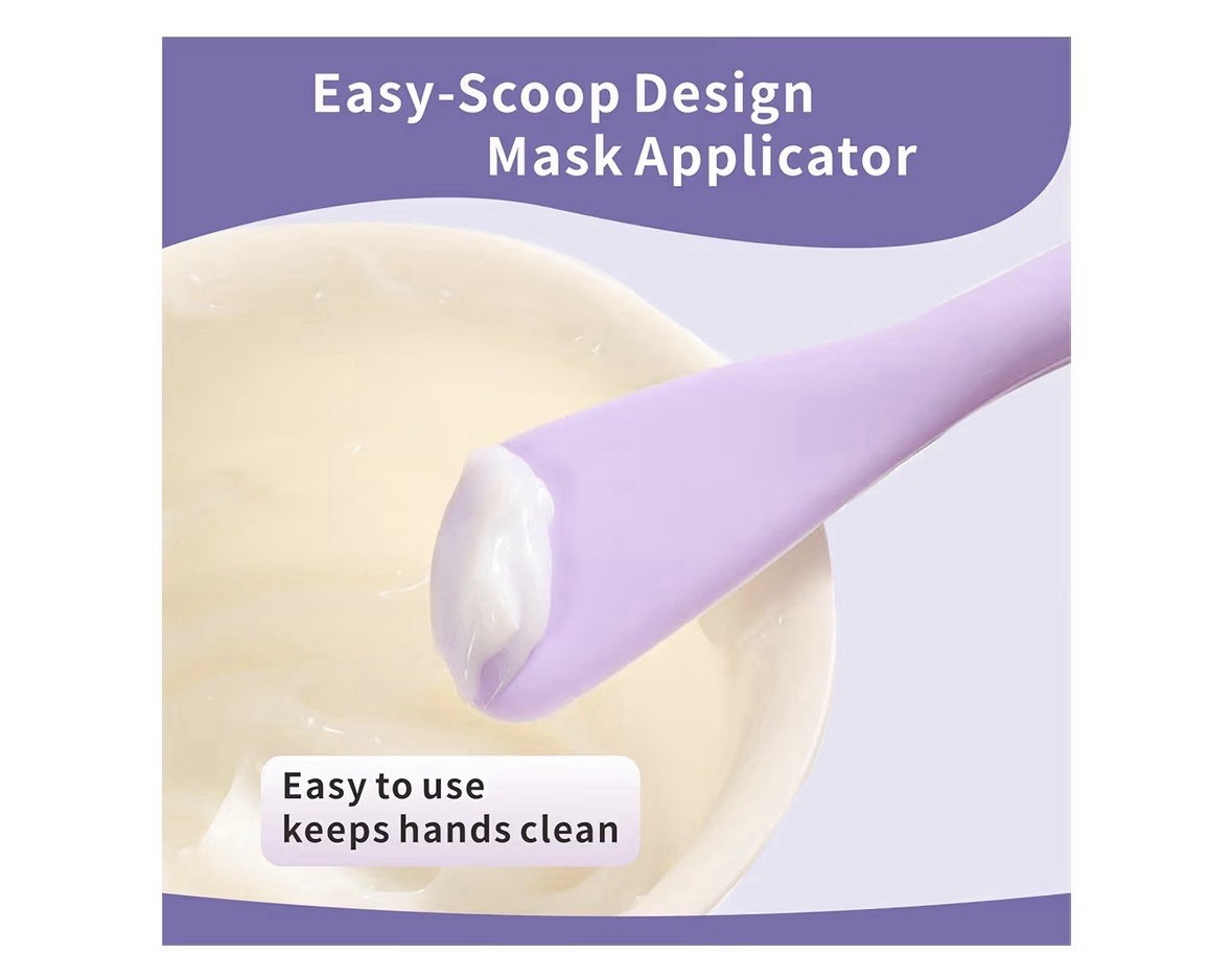 Yeadmal Silicone Face Scrubber 2 In 1 Face Mask Brush Pink/purple Mask Apply