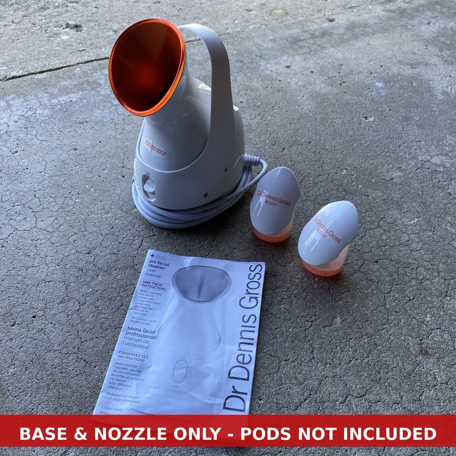 Dr Dennis Gross Pro Facial Steamer **Base Unit Only* White Tested Works Skincare