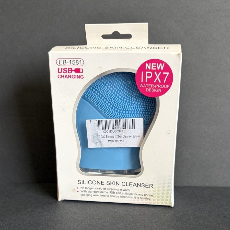 Silicone Electric Facial Brush Cleanser & Massager, Waterproof USB EB-1581