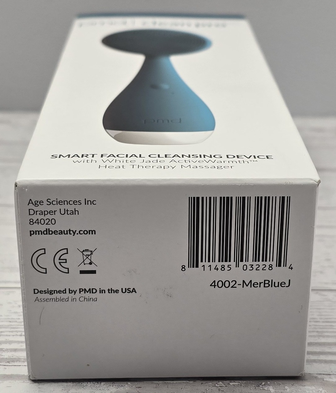 PMD Clean Pro Smart Facial Cleansing Device White Jade Heat Therapy New B17