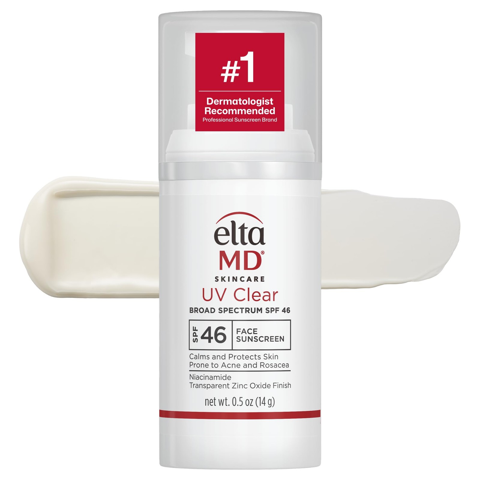 EltaMD UV Clear Face Sunscreen 0.5 Ounce (Pack of 1), 08 – Untinted (0.5 oz)