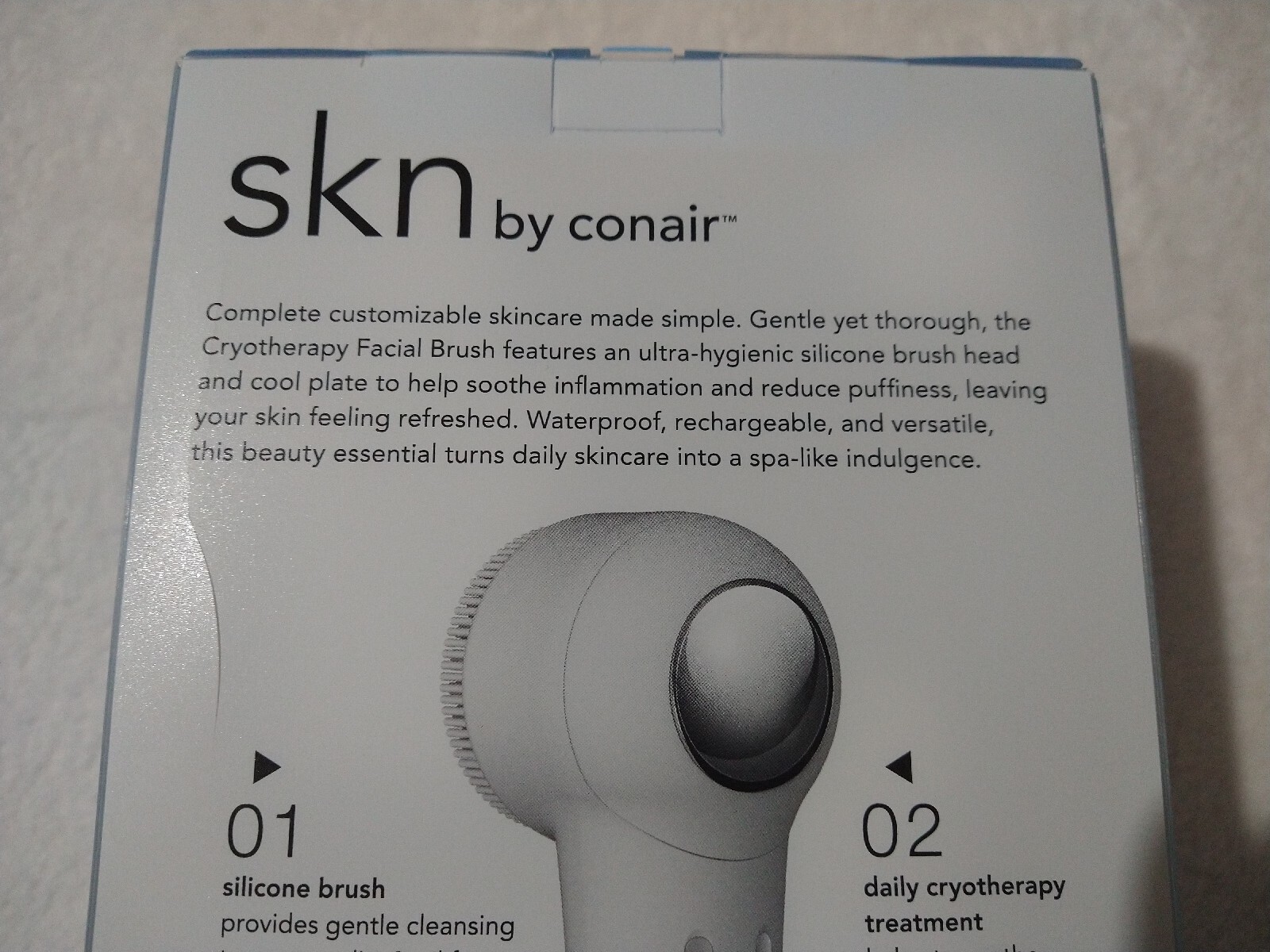 SKN by Conair CryoAdvanced Cryotherapy Facial Brush Electric Brush New