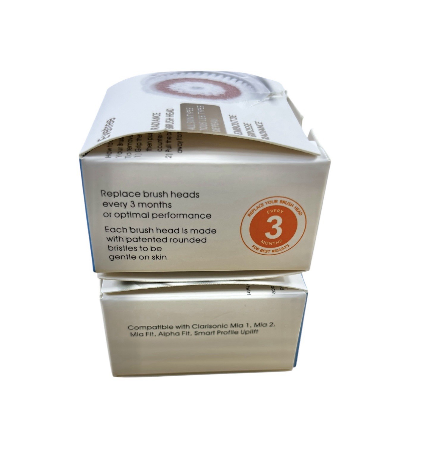 2 Pack Evetree Radiance Brush Heads – Replacement Facial Brush