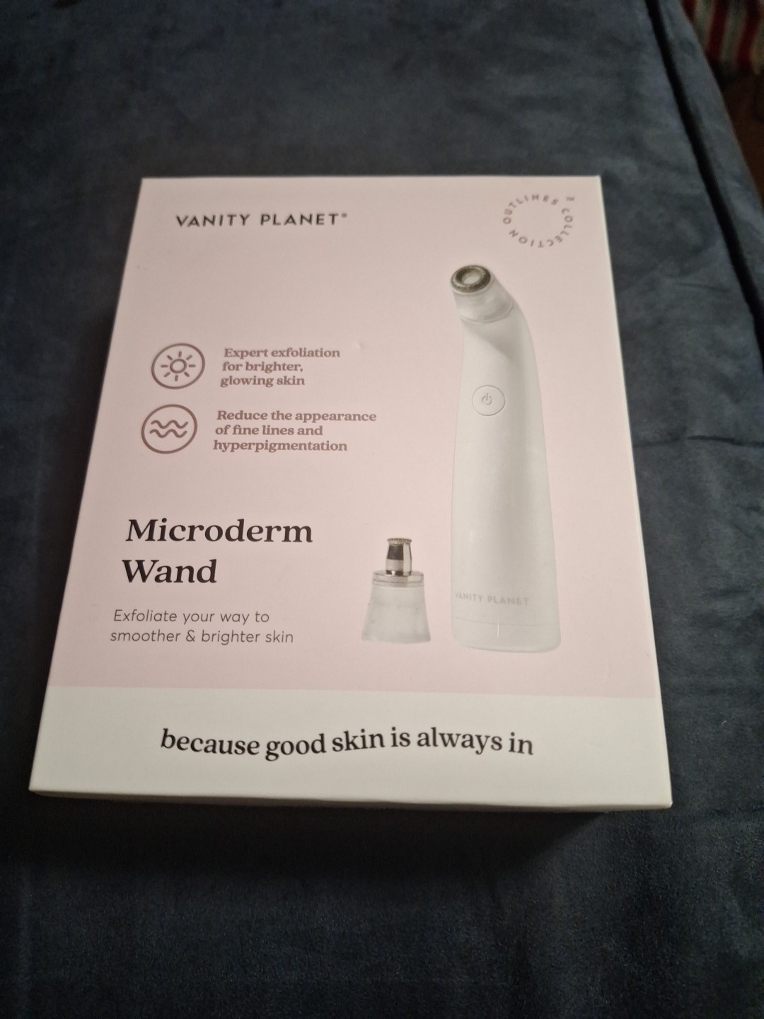 Vanity Planet Microderm Brighter Glowing Skin Exfoliation Wand White VNT04112