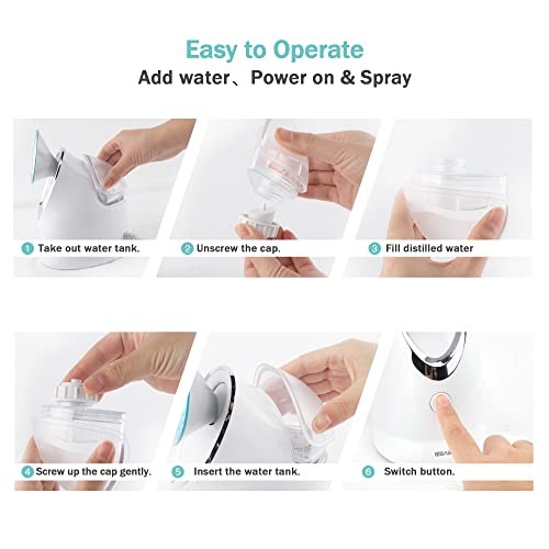 EZBASICS FACIAL STEAMER FOR HOME FACIAL, KD2331A – BLUE – Scratch & Dent