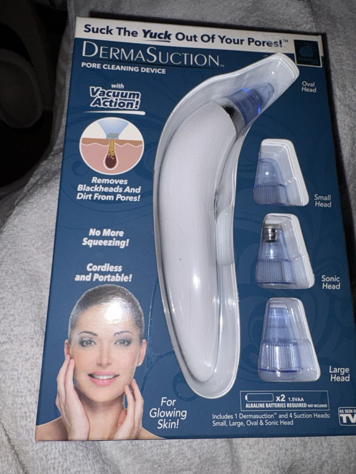 Brand New Pore Cleaning Device Vacuum Action Blackhead Remover By Derma Suction