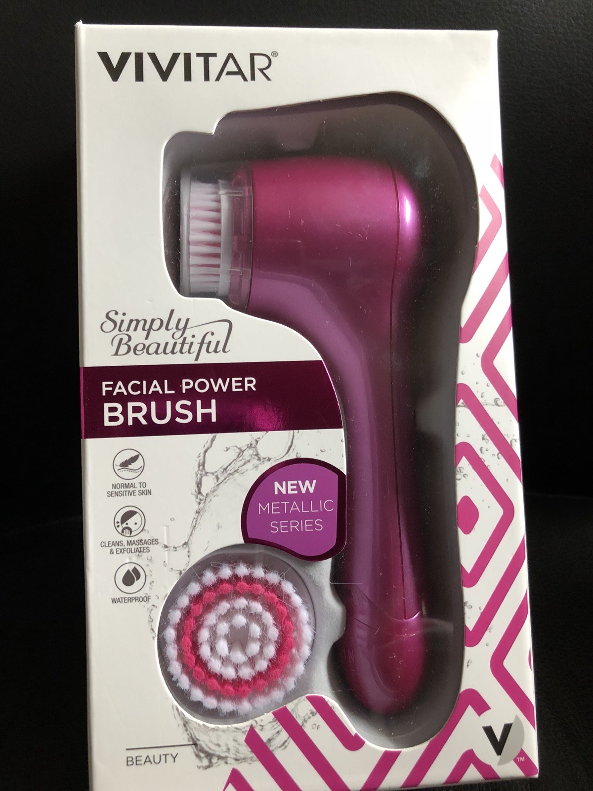 Vivitar Simply Beautiful Facial Power Brush Metallic Series Normal To Sensitive