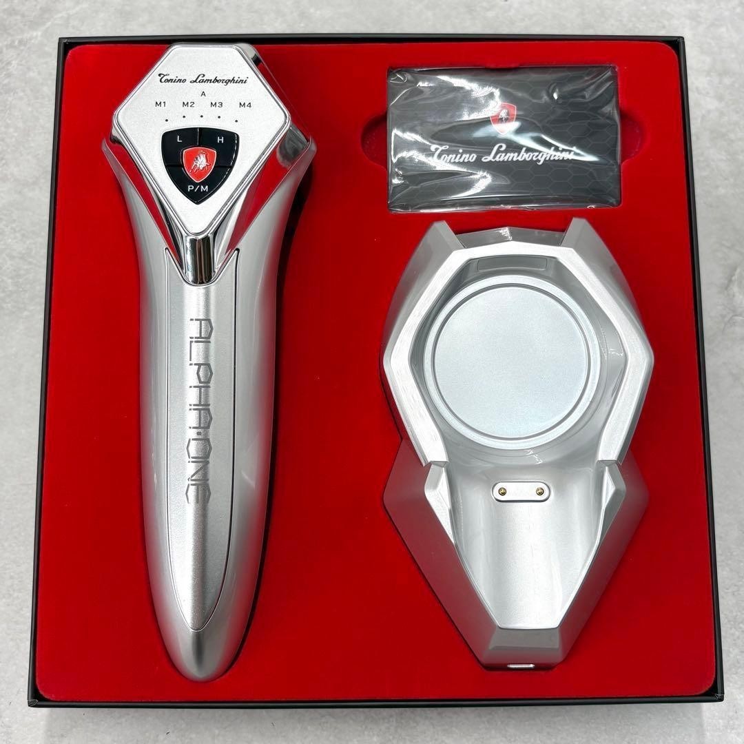 Tonino Lamborghini Rhythm ALPHA ONE Facial Beauty Device EMS RF Silver BOX k66