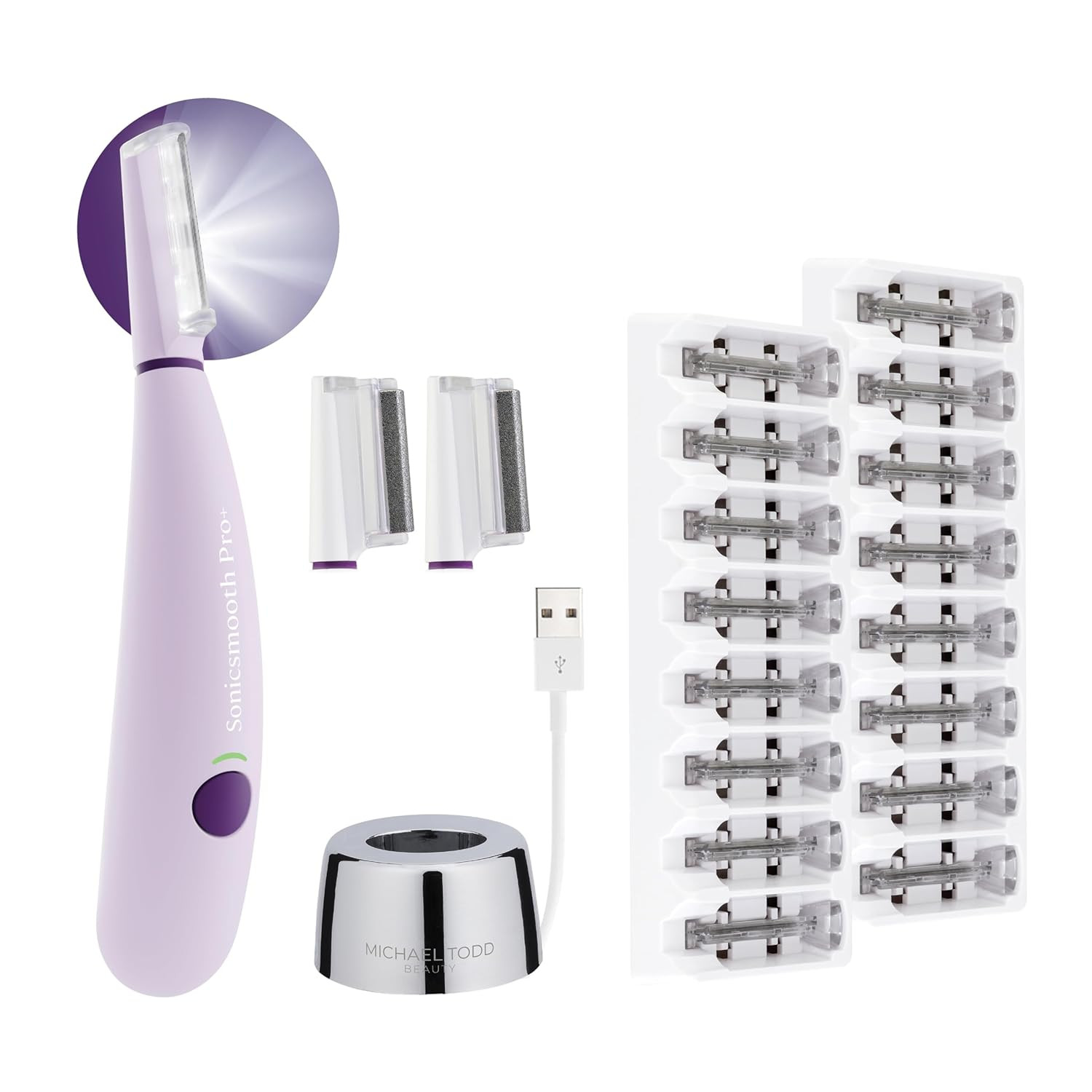Beauty – Sonicsmooth Pro+ – Dermaplane Razor for Women Face – Dermaplaning