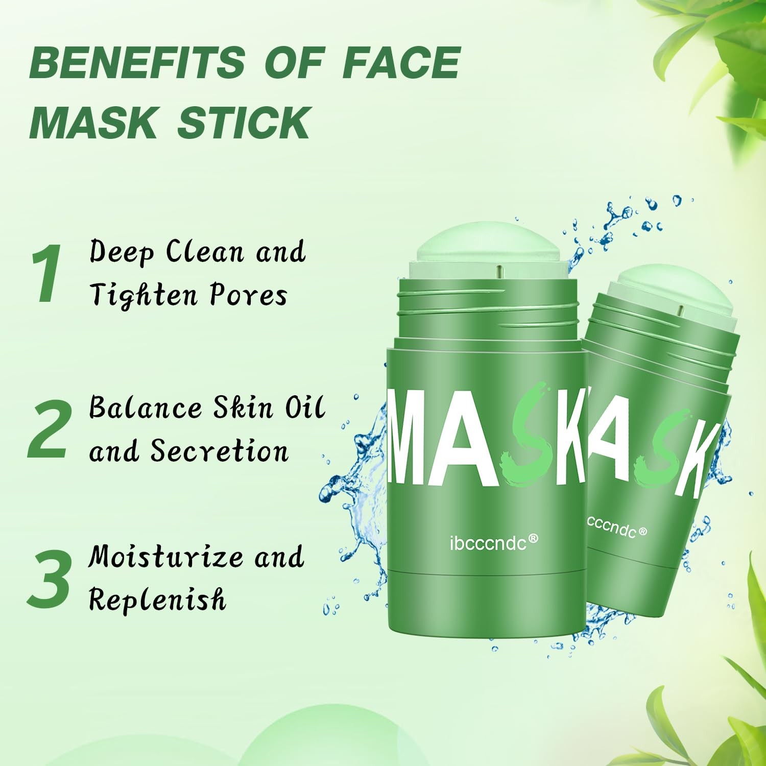Green Tea Deep Cleanse Mask, Blackhead 1.41 Ounce (Pack of 2), Viridis