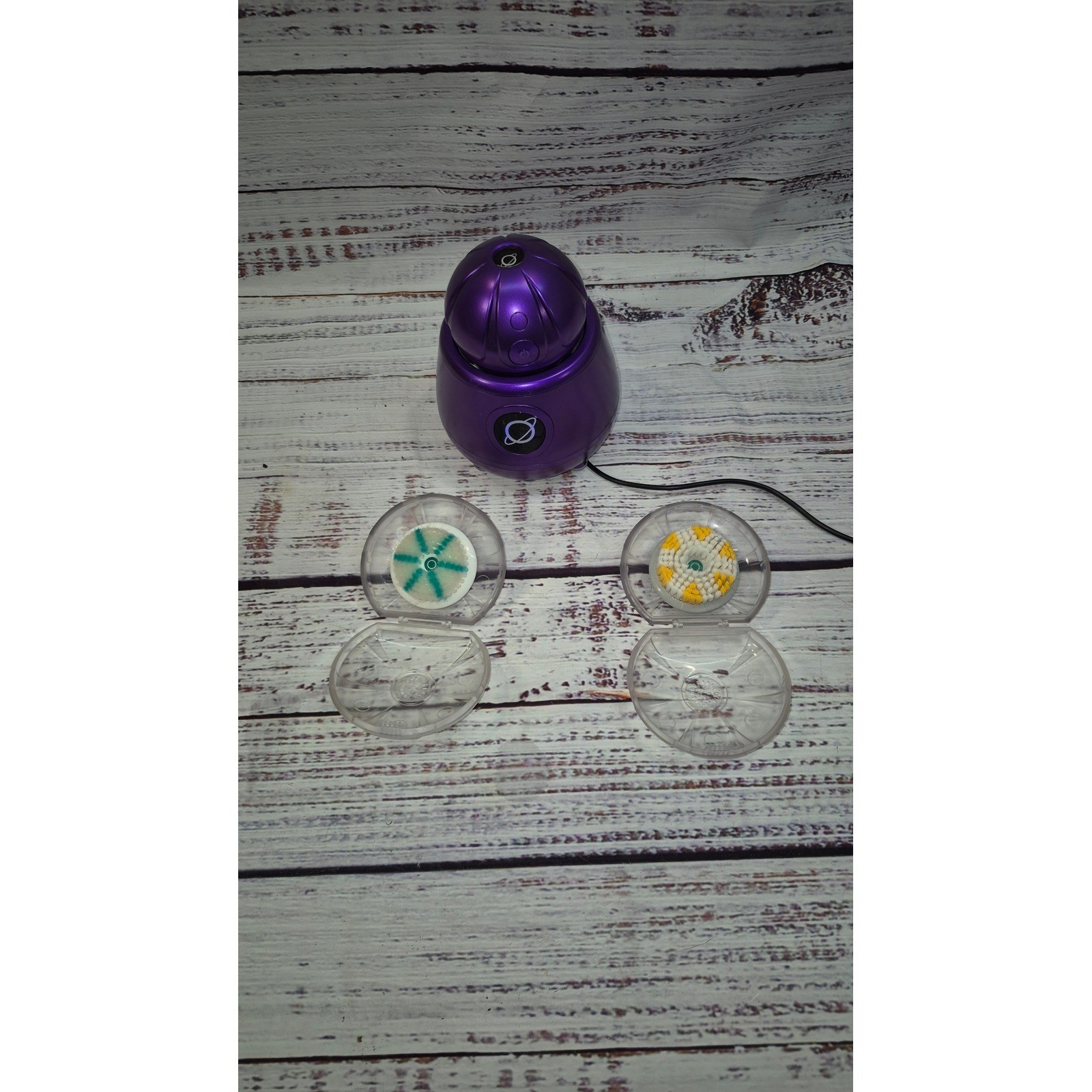 TAO Clean Purple Orbital Facial Brush Kit w/ 2 Brushes Self-Sanitizing TESTED