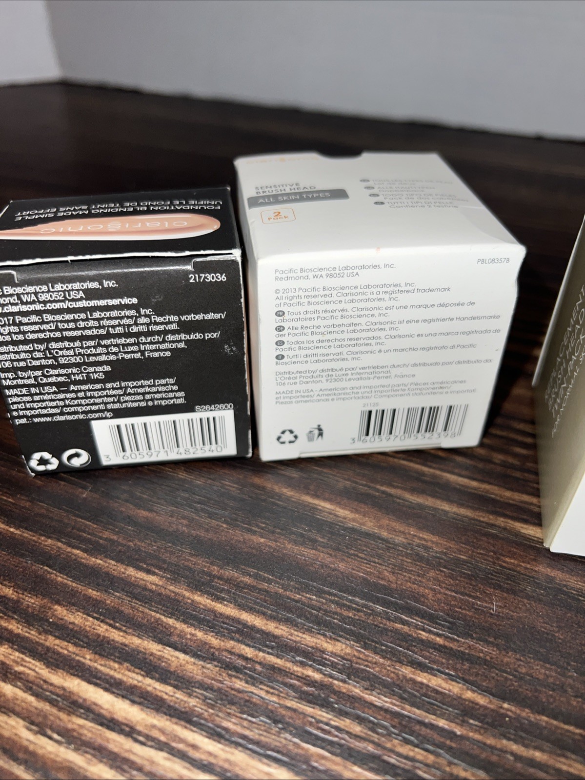Lot Of 4 Clarisonic Sonic Foundation and Sensitive brush heads New Open Boxes