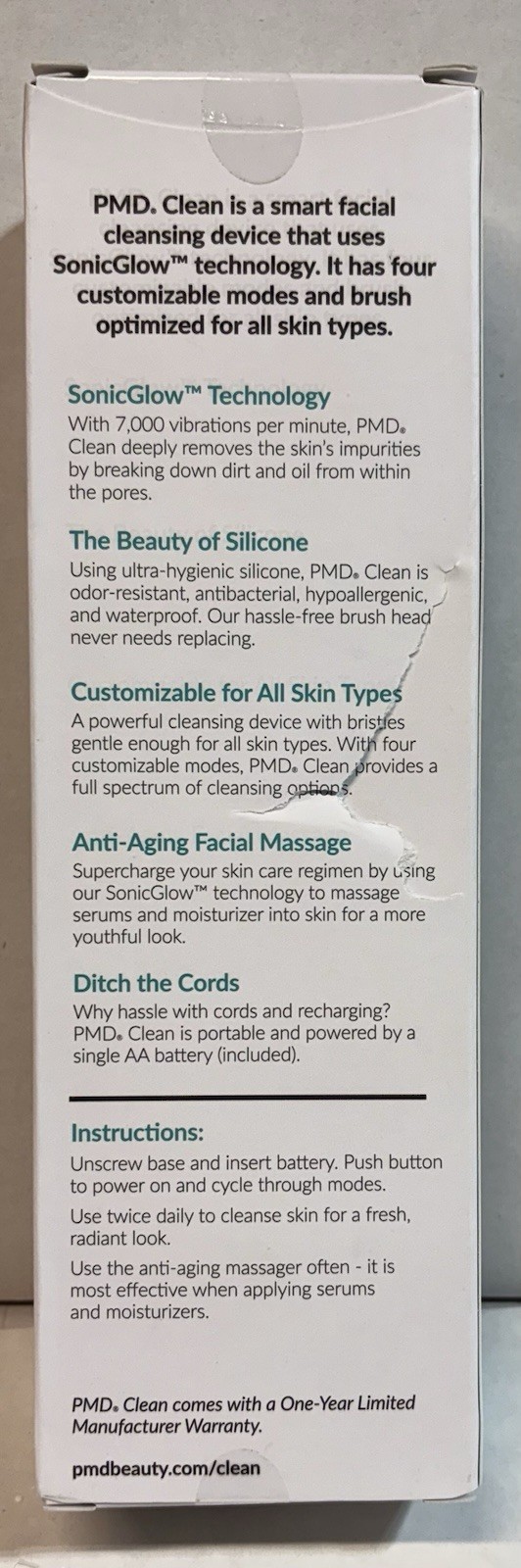 PMD Clean Smart Facial Cleansing Device in Blush (Baby Pink) – Brand New In Box