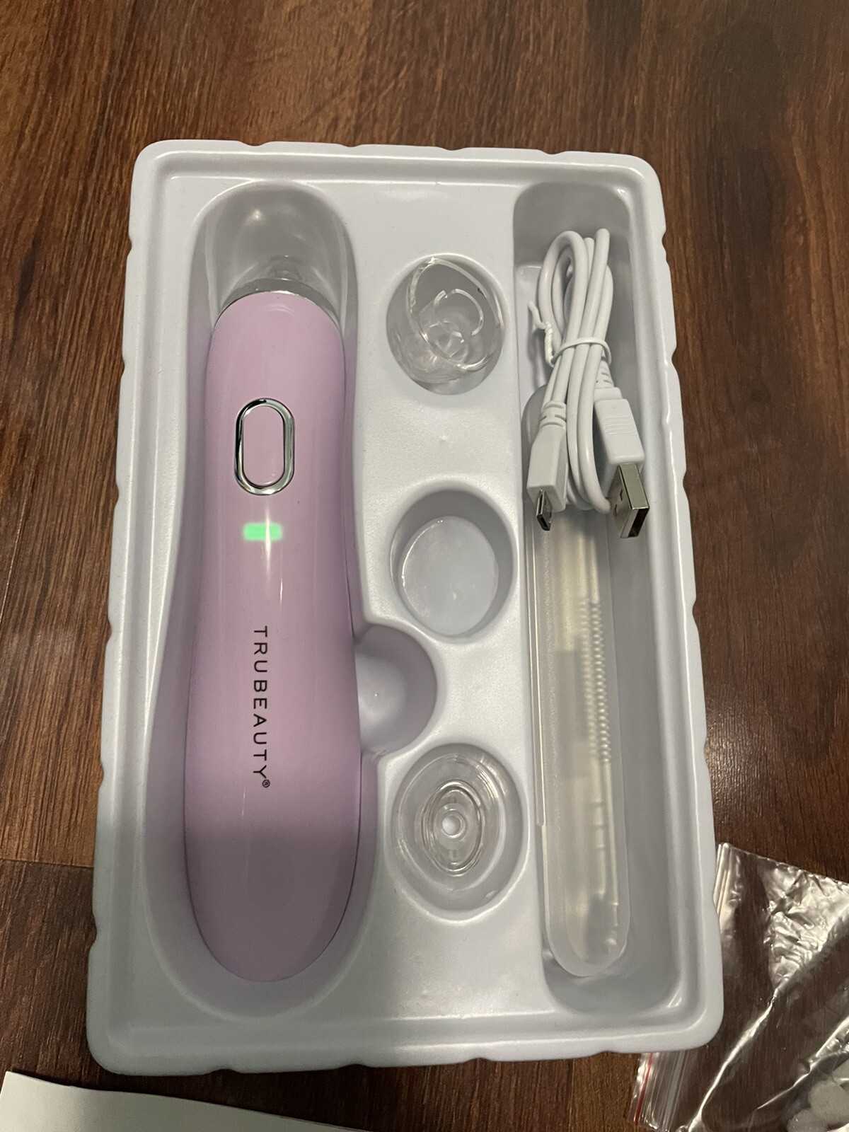 TruBeauty Microderm Blemish System Includes Pore Vacuum, 4 Suction Heads NIB