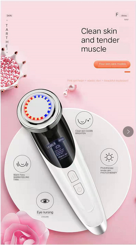 LED Photon Facial Lifting Massager Skin Tightening Rejuvenation Beauty Machine