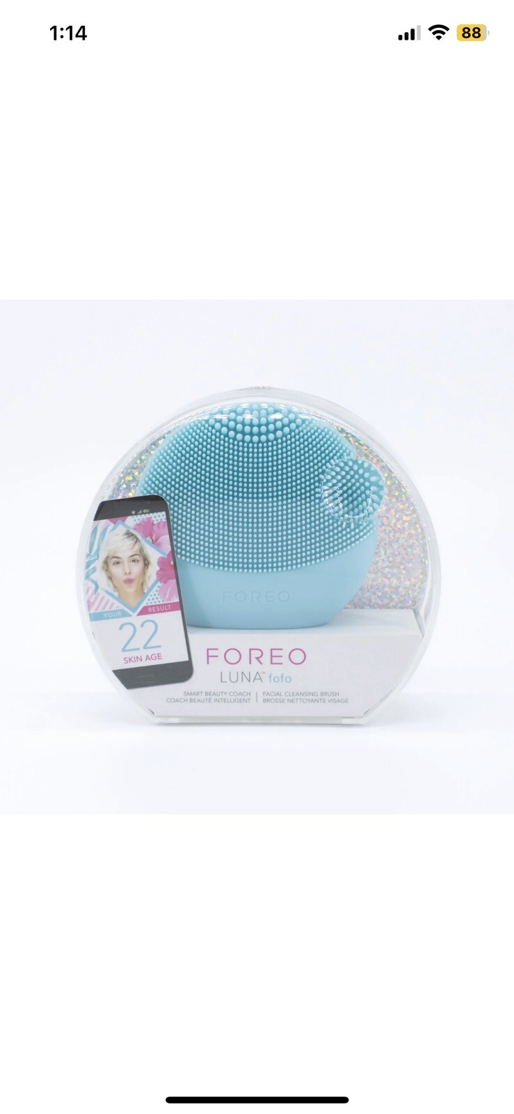 New FOREO Luna Fofo Facial Cleansing Brush Smart Beauty Coach Mint