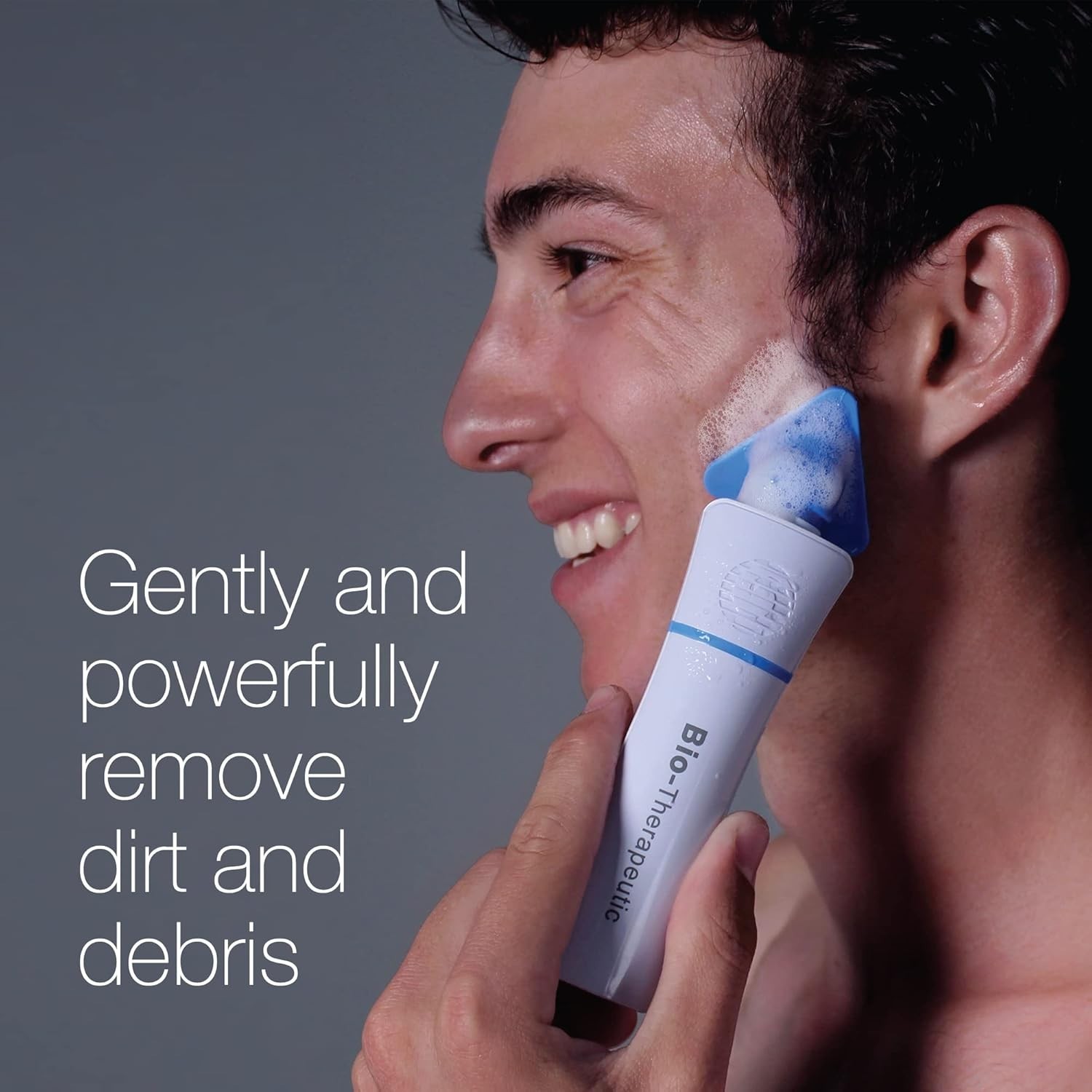 Sonic Facial Cleansing Brush Microsonic Handheld Silicone Face Cleanser Water