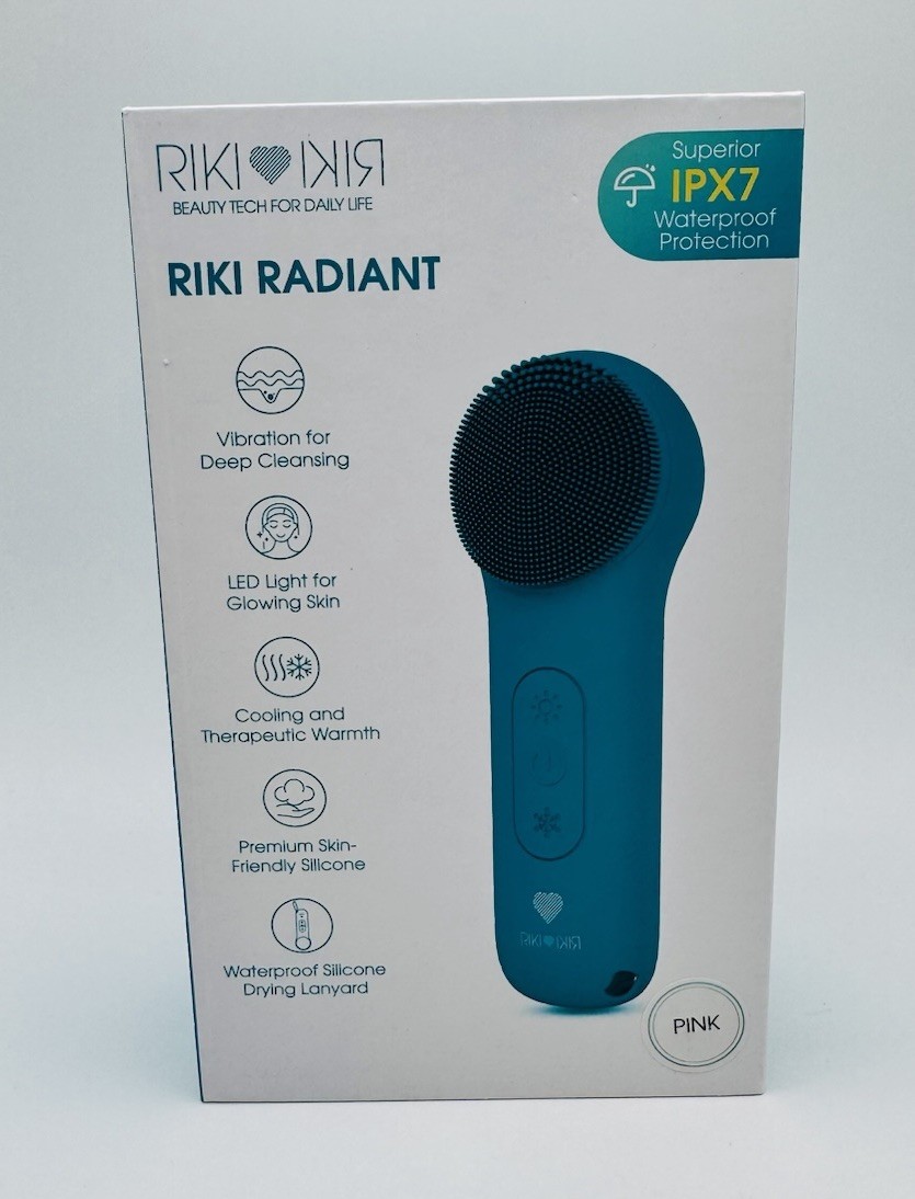 RIKI Radiant Dual-sided Silicone Face Cleansing System ~ PINK ~ SEALED BOX
