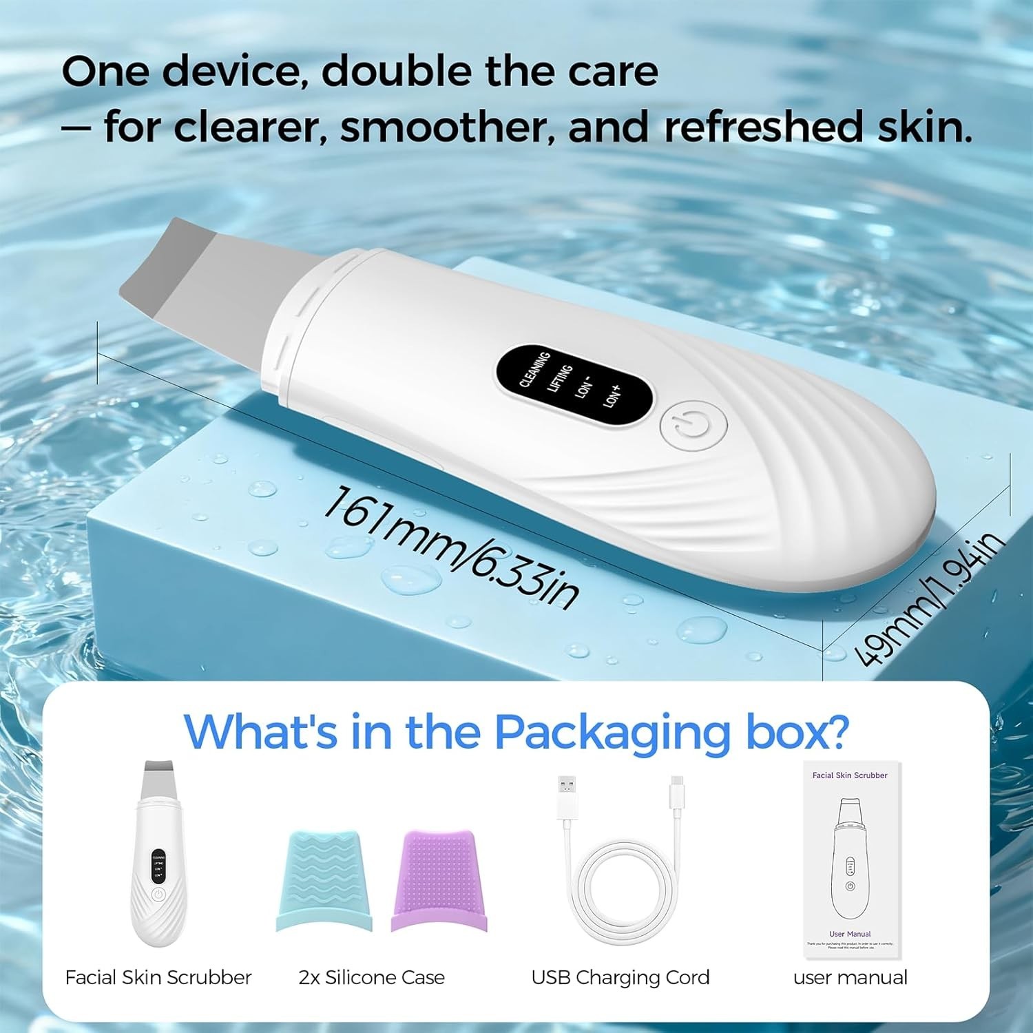 Skin Scrubber Face Spatula, Blackhead Remover Tool for Facial Deep Cleansing,…