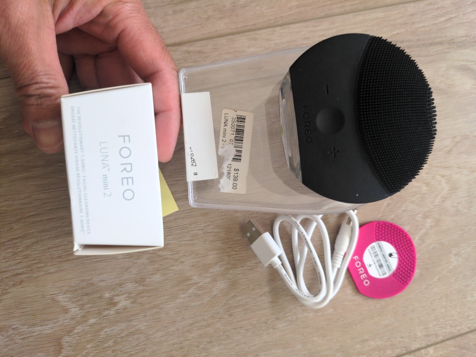 FOREO Luna Mini 2 T-Sonic Facial Cleansing Brush – Black