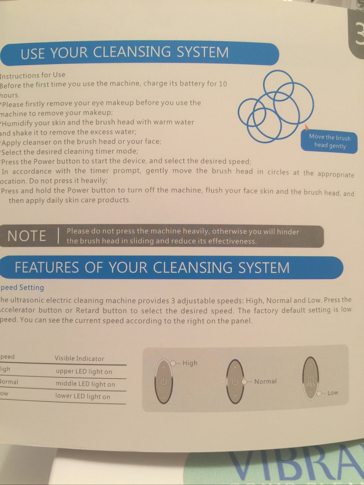 Vibrant Beauty Sonic Cleanser Bio Wave Beauty Device NEW FREE SHIP see photos