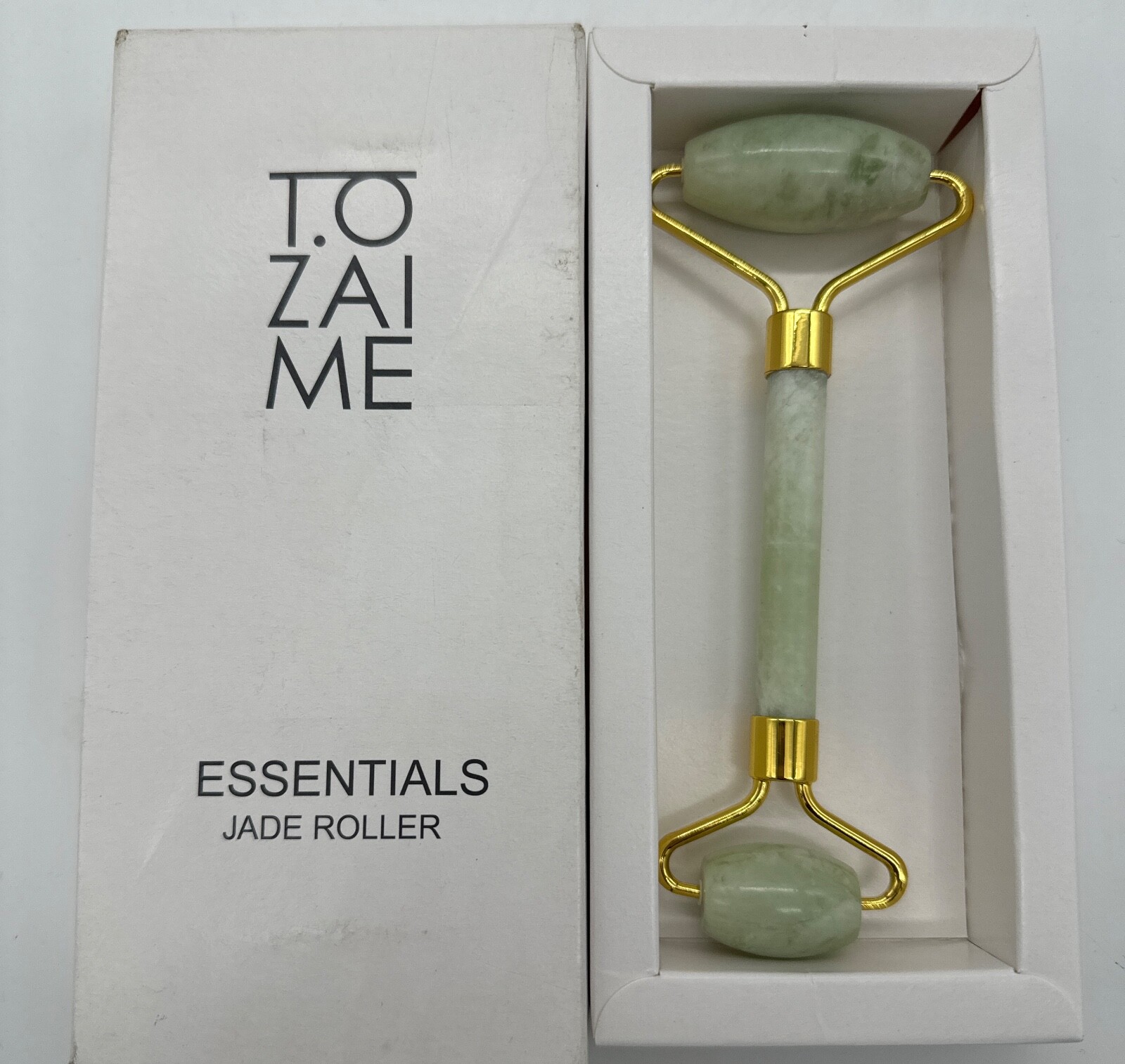 Brand New Essentials All Natural Jade Roller Face & Neck Massager Beauty Roller