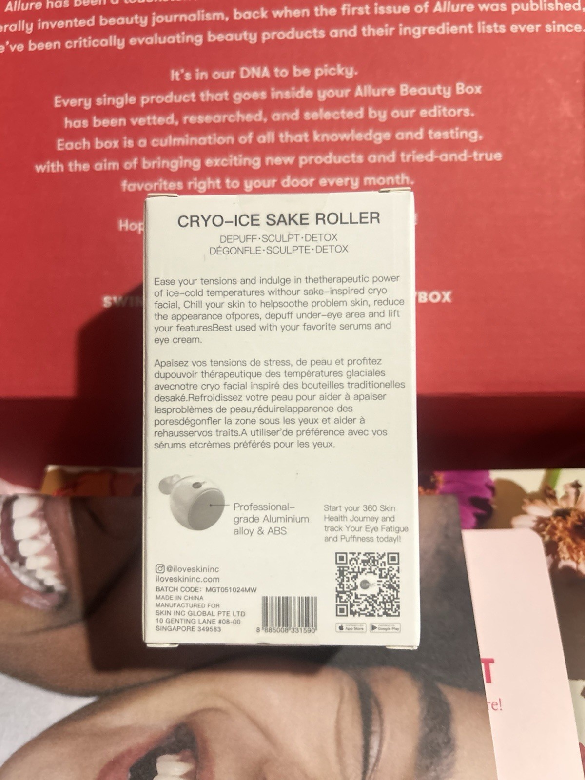 Skin Inc Cryo-Ice Sake Roller Sealed NIB