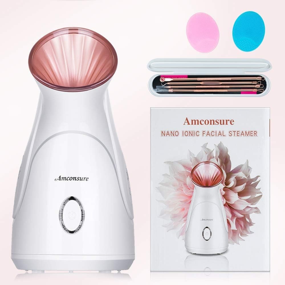 Portable Nano Ionic Facial Steamer, Skin Kit Included