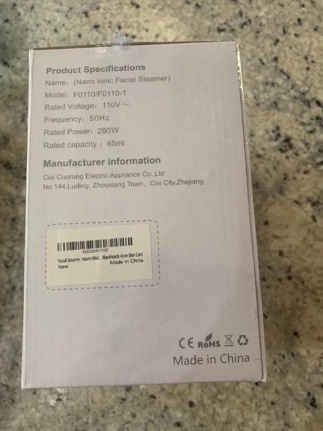 NIB Nano Ionic Facial Steamer, JOMARTO Factory Sealed and Great for Face